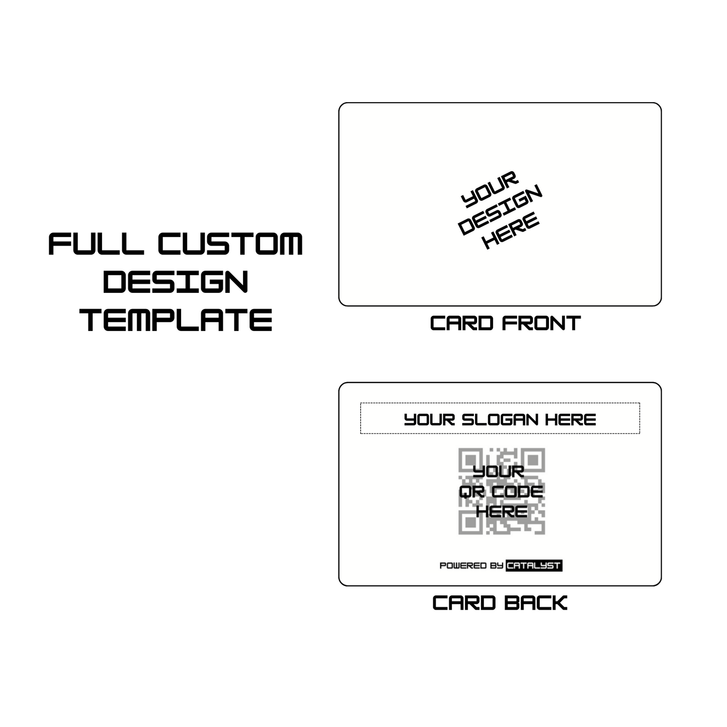 The Catalyst Card - Glossy White